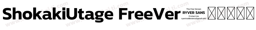 ShokakiUtage FreeVer字体转换